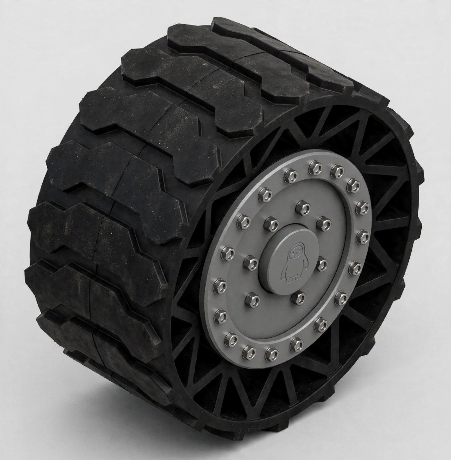 Wheel rev 1 CAD render